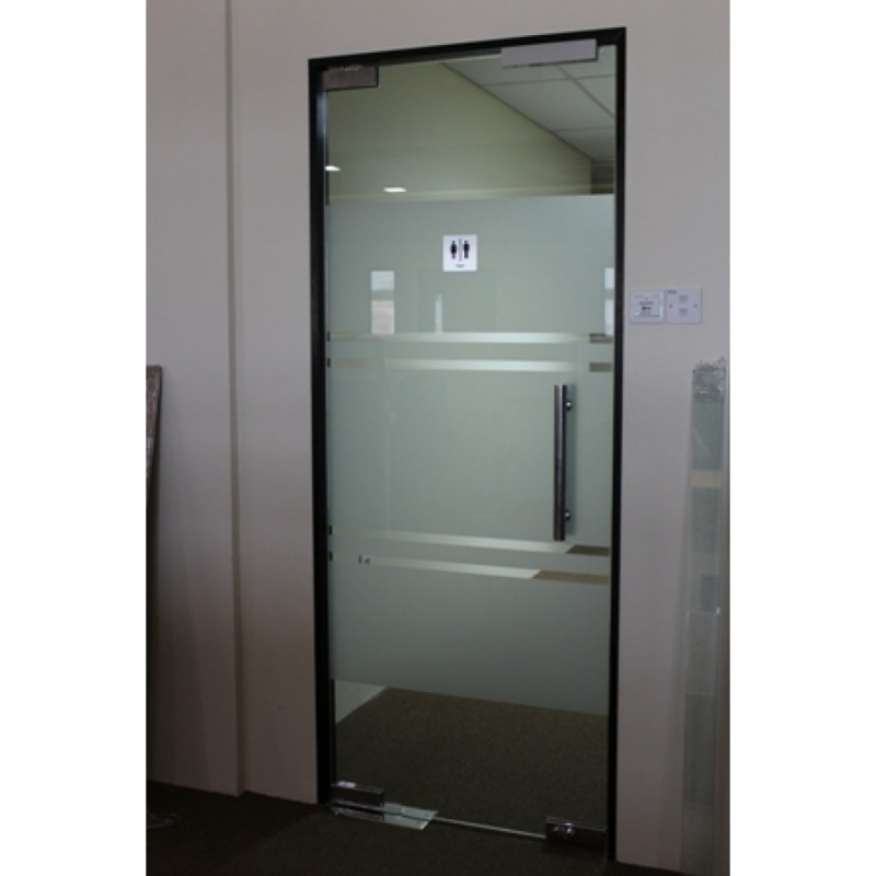 about-03 Frameless Patch Fitting Office Door